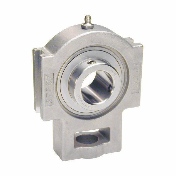 Iptci Take Up Ball Bearing Unit, 1.5 in Bore, Stainless Hsg, Stainless Insert, Set Screw Lock SUCST208-24L3 IP69K